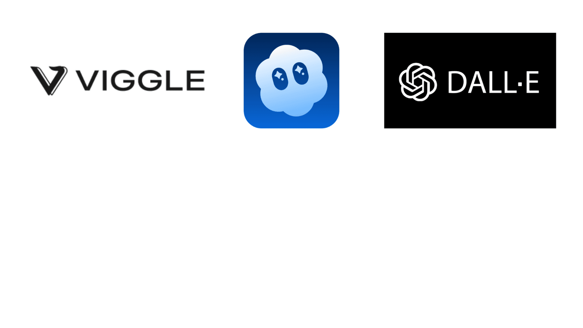 AI apps logos